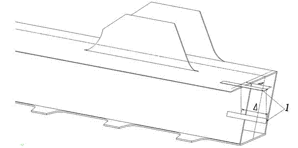 Parallelogram cross-section whole node rod piece lineation drilling technique
