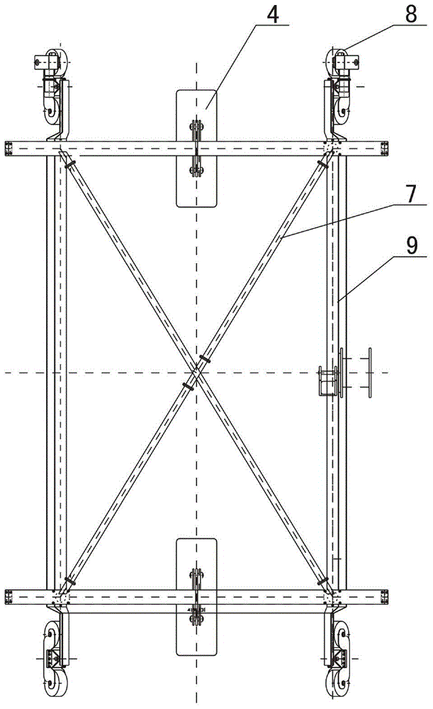 Trackless door operator applied in round hole