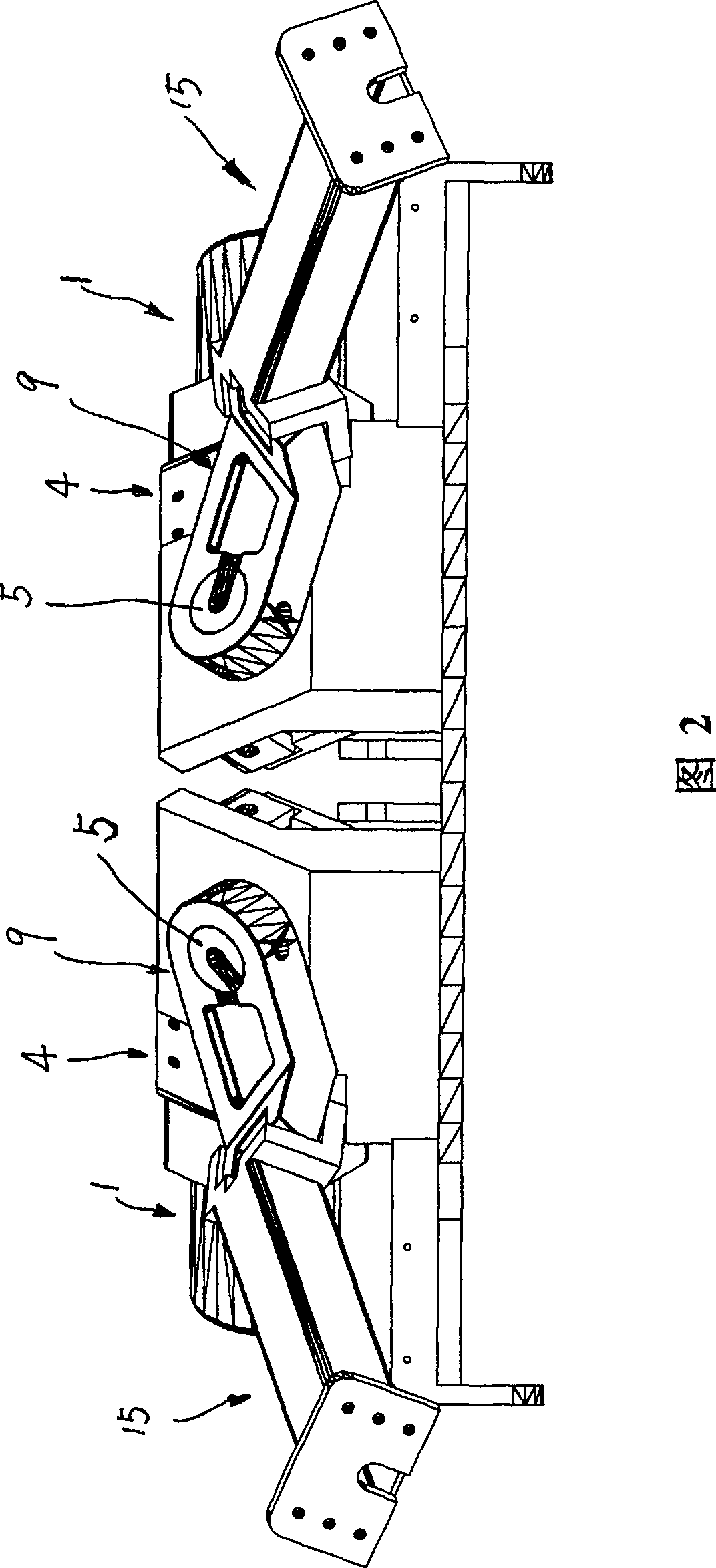 Electric leg-separating mechanism