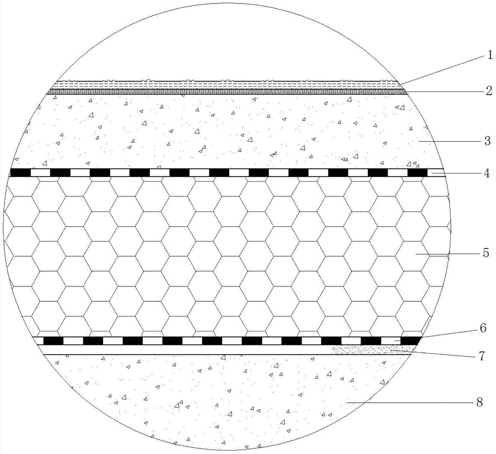 Ground construction method for artificial icing climate laboratory