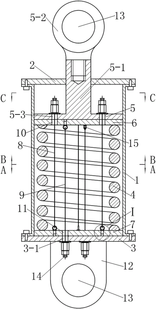 Spiral spring damper with adjustable early-period rigidity