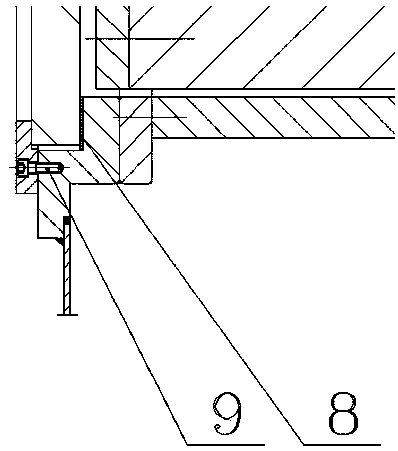 Squint window structure for hot cell