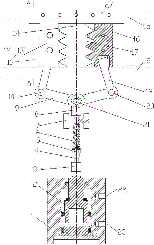 Safety braking device for gear and rack type lifting device