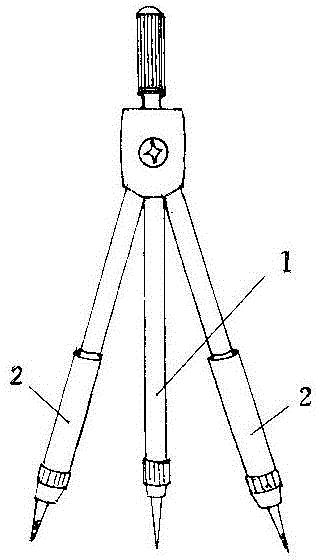 Compasses capable of drawing double circles