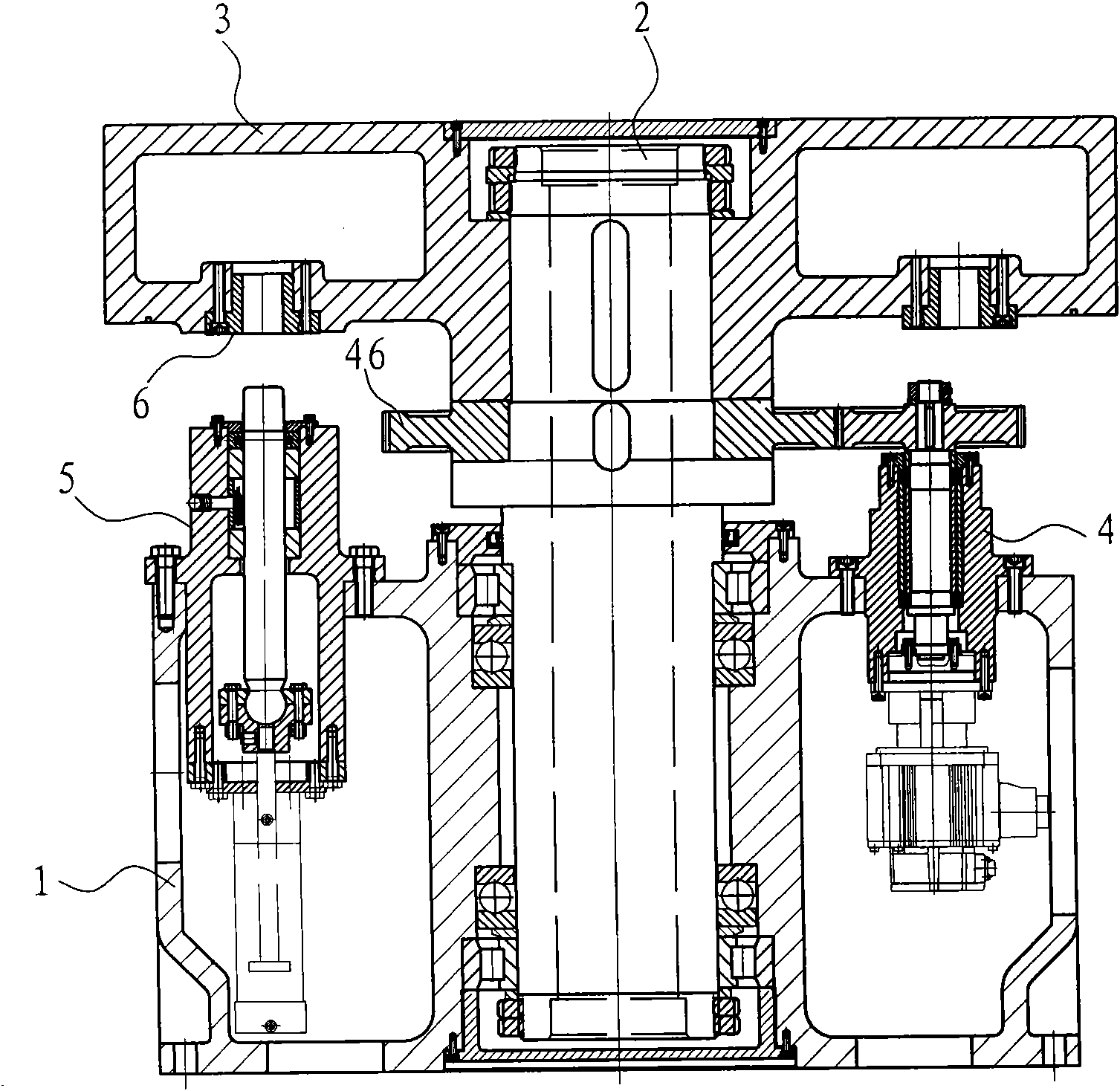 Vertical rotary workbench of numerical control machine tool