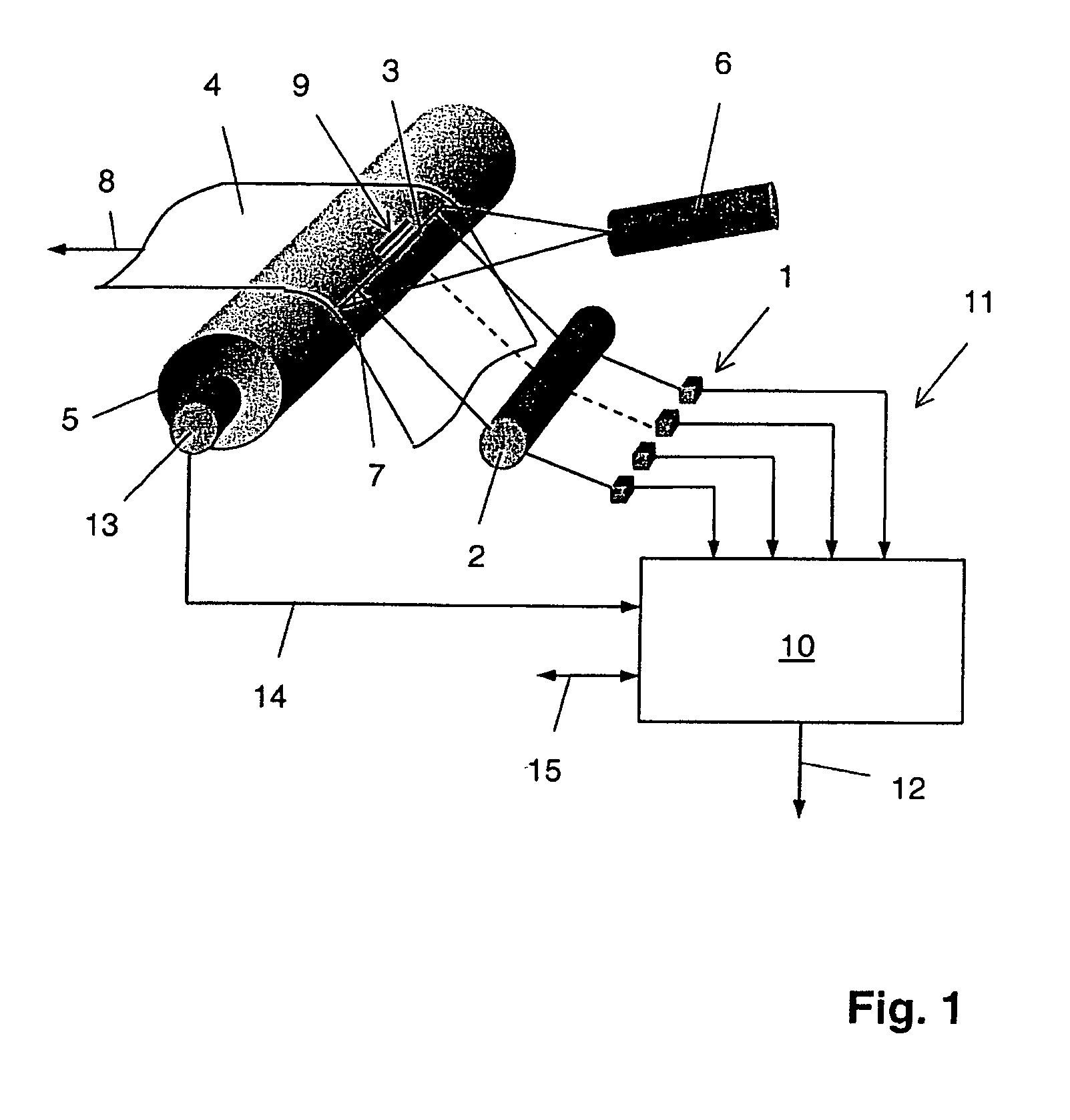 Apparatus and method for detecting a predetermined pattern on a moving printed product