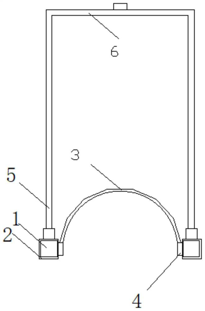 Simple double-wall corrugated pipe mounting device