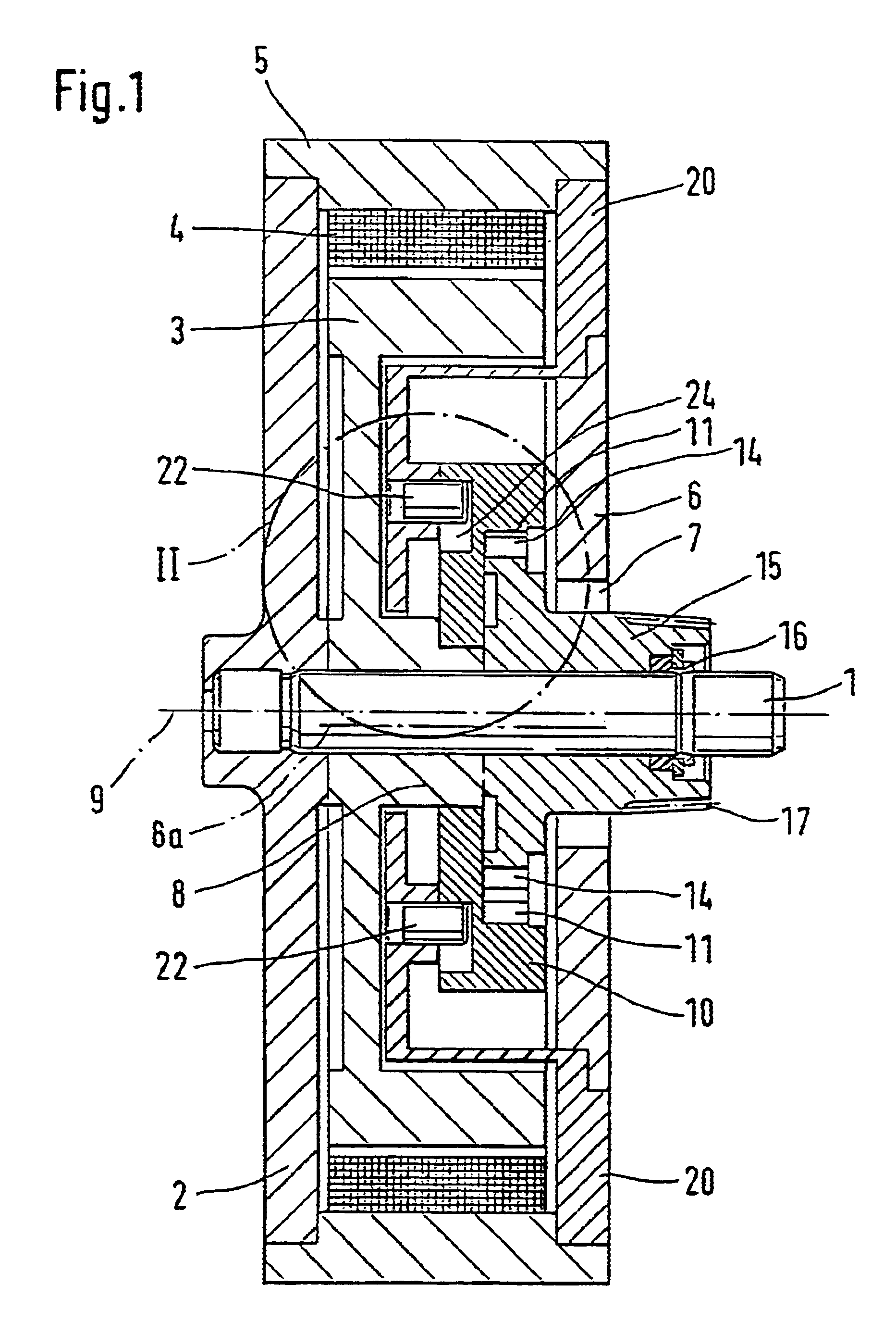 Motor-gear unit with integrated eccentric wheel gear