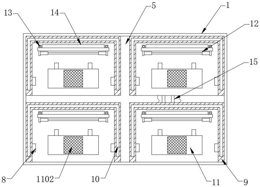 Storage device for composite sterile non-woven fabric bag