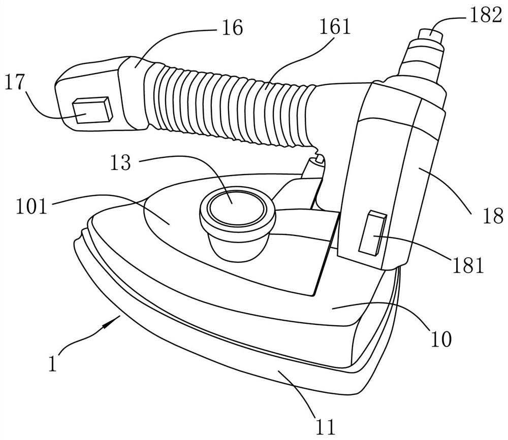 Two-piece steam iron