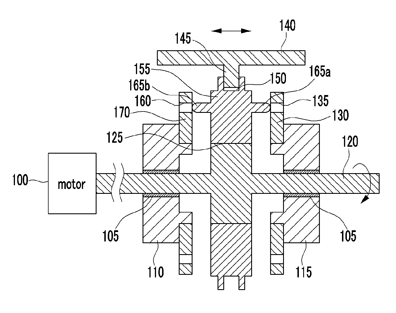 Gear shifting system for electric vehicle