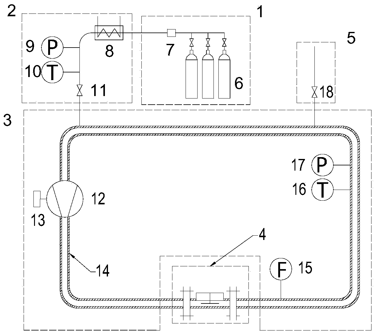 Device and method for measuring dust emission of graphite dust particles