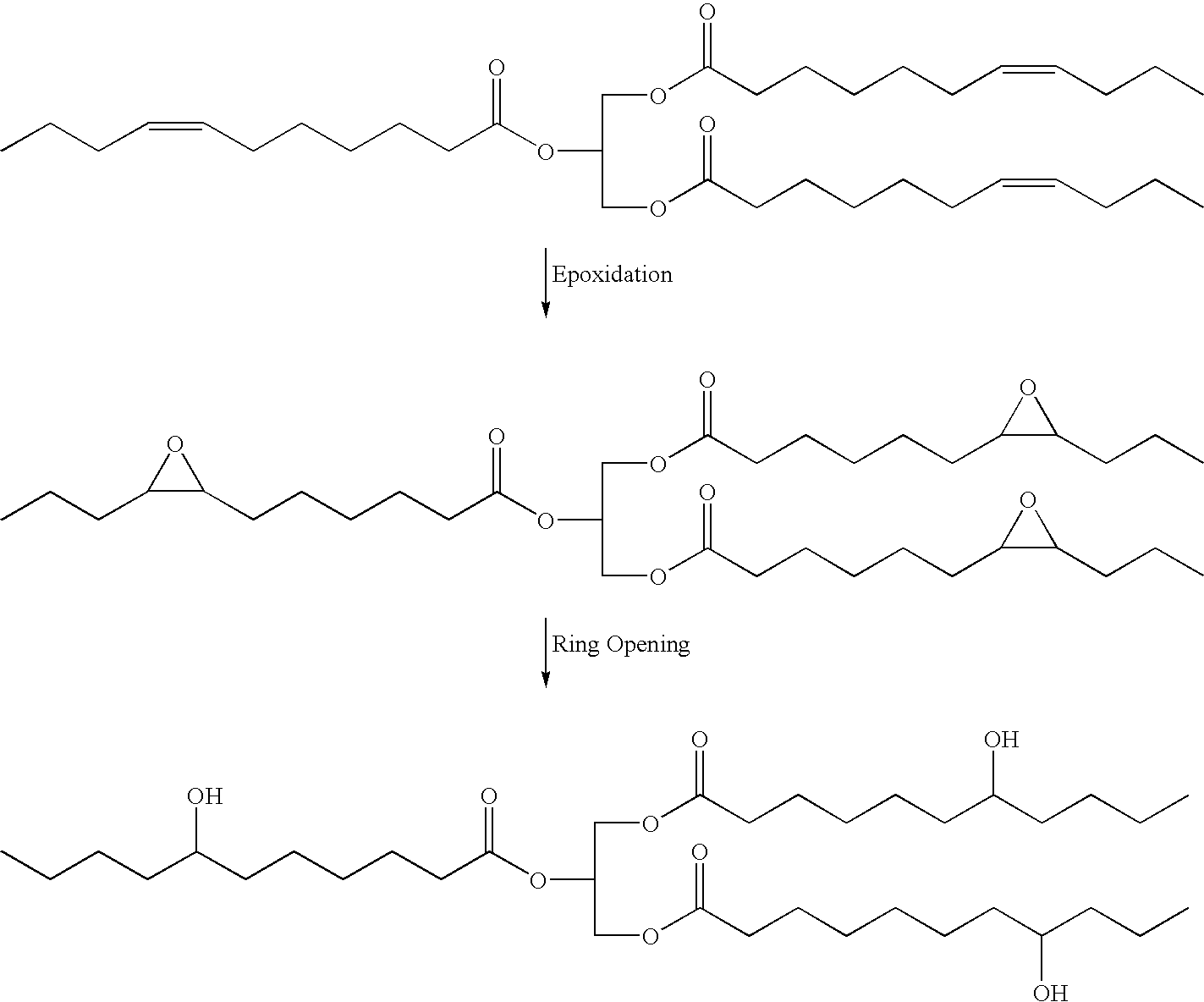Polyols from plant oils and methods of conversion