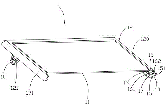 Drawer type rack component and refrigerator employing same