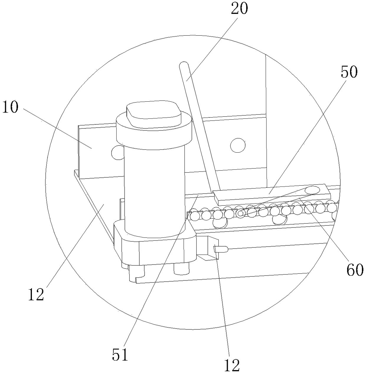 Automatic barrel feeding device for draw frame
