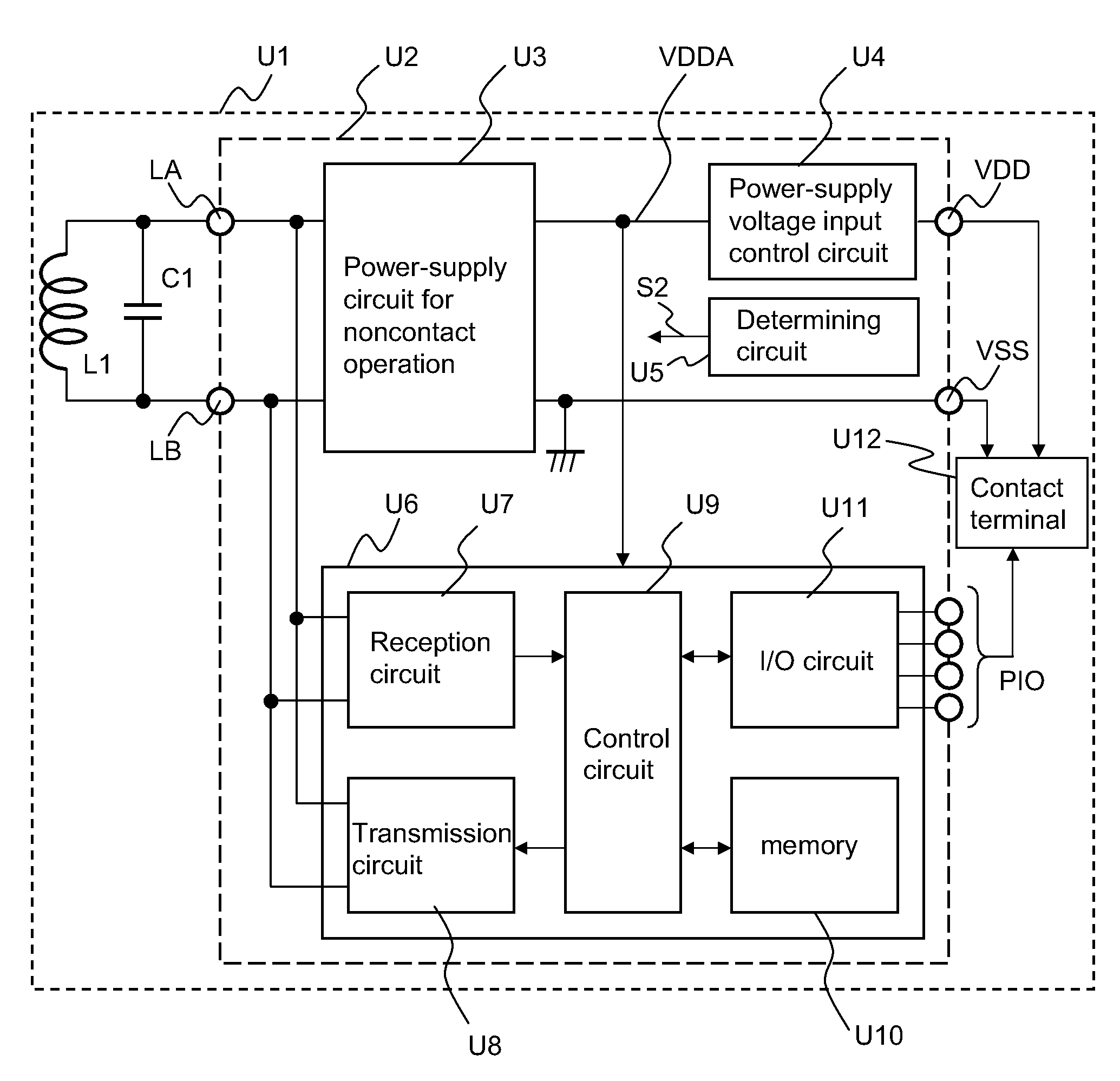 Semiconductor integrated circuit device and IC card using the same