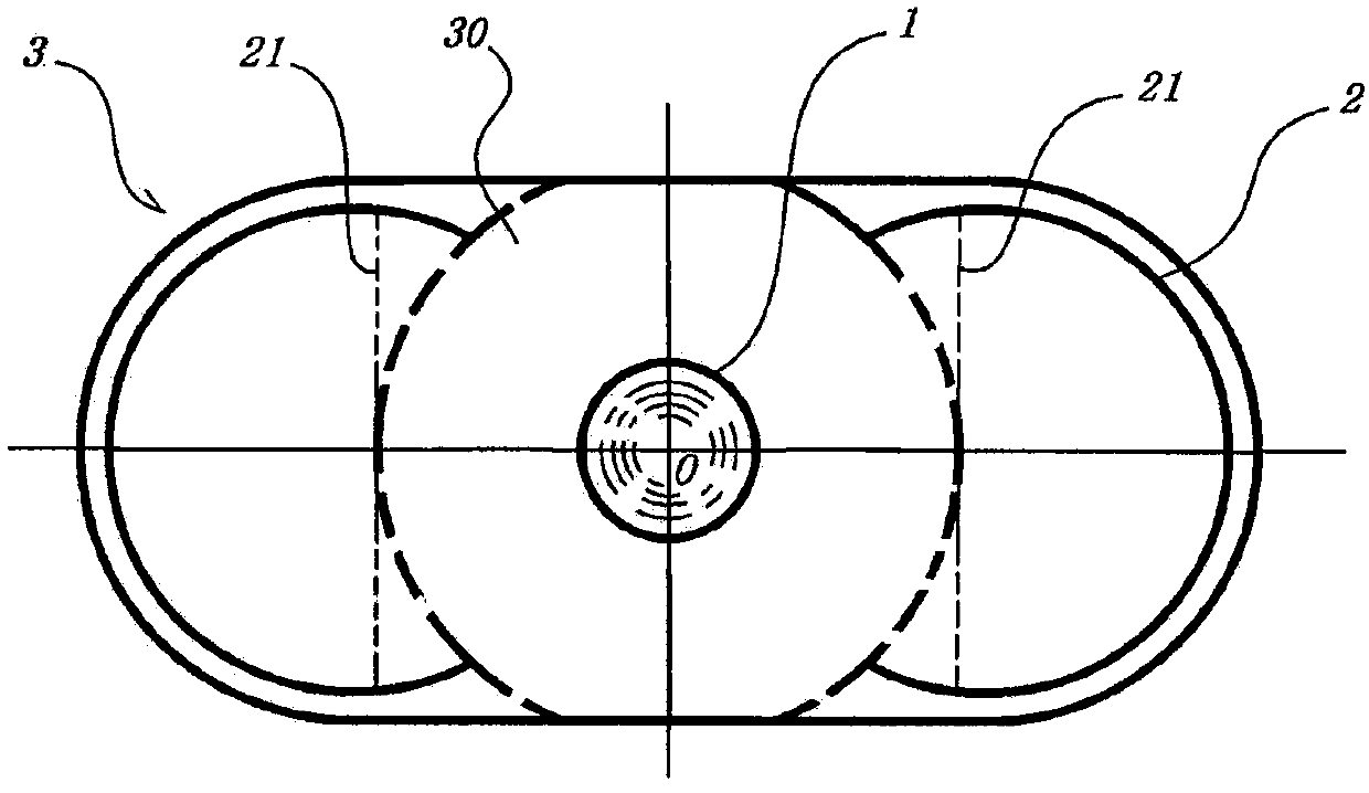 Omnibearing image acquisition composite lens