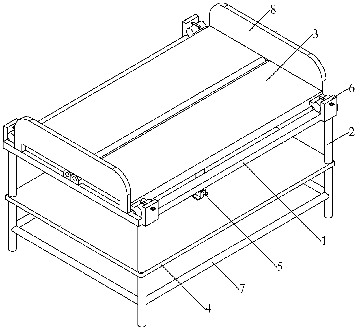 Bed board turnover device of medical bed