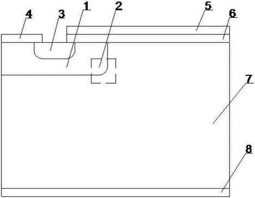 Structural design of high-power planar gate D-MOSFET