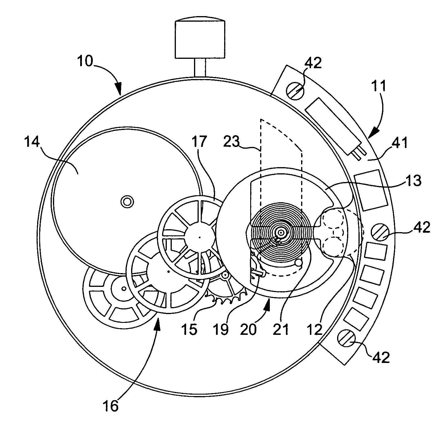 Timepiece having a mechanical movement associated with an electronic regulator