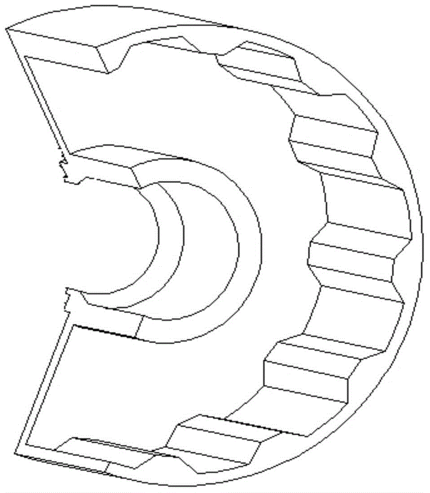 Electromagnetic liquid cooling decelerator adopting outer rotor structure