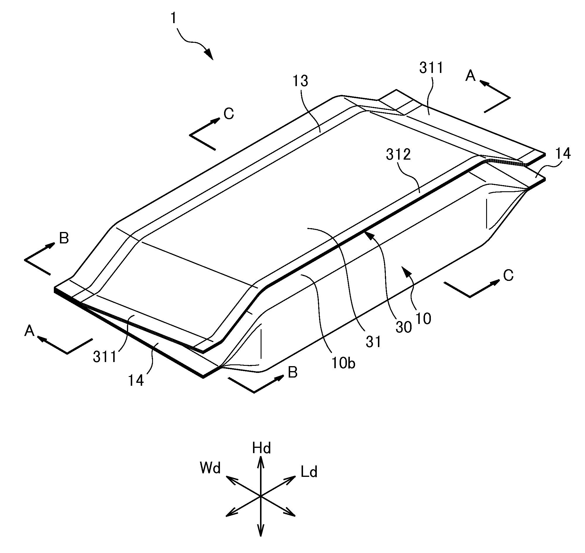 Wet tissue package and production method for same