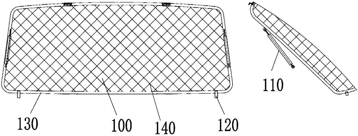 Windshield protective net structure for special vehicle