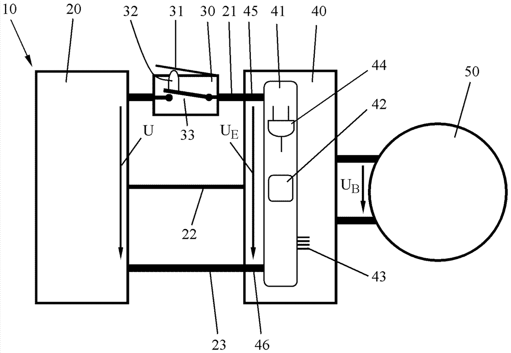 Method and device for detecting the switching position of an operating switch for putting an electric motor into operation