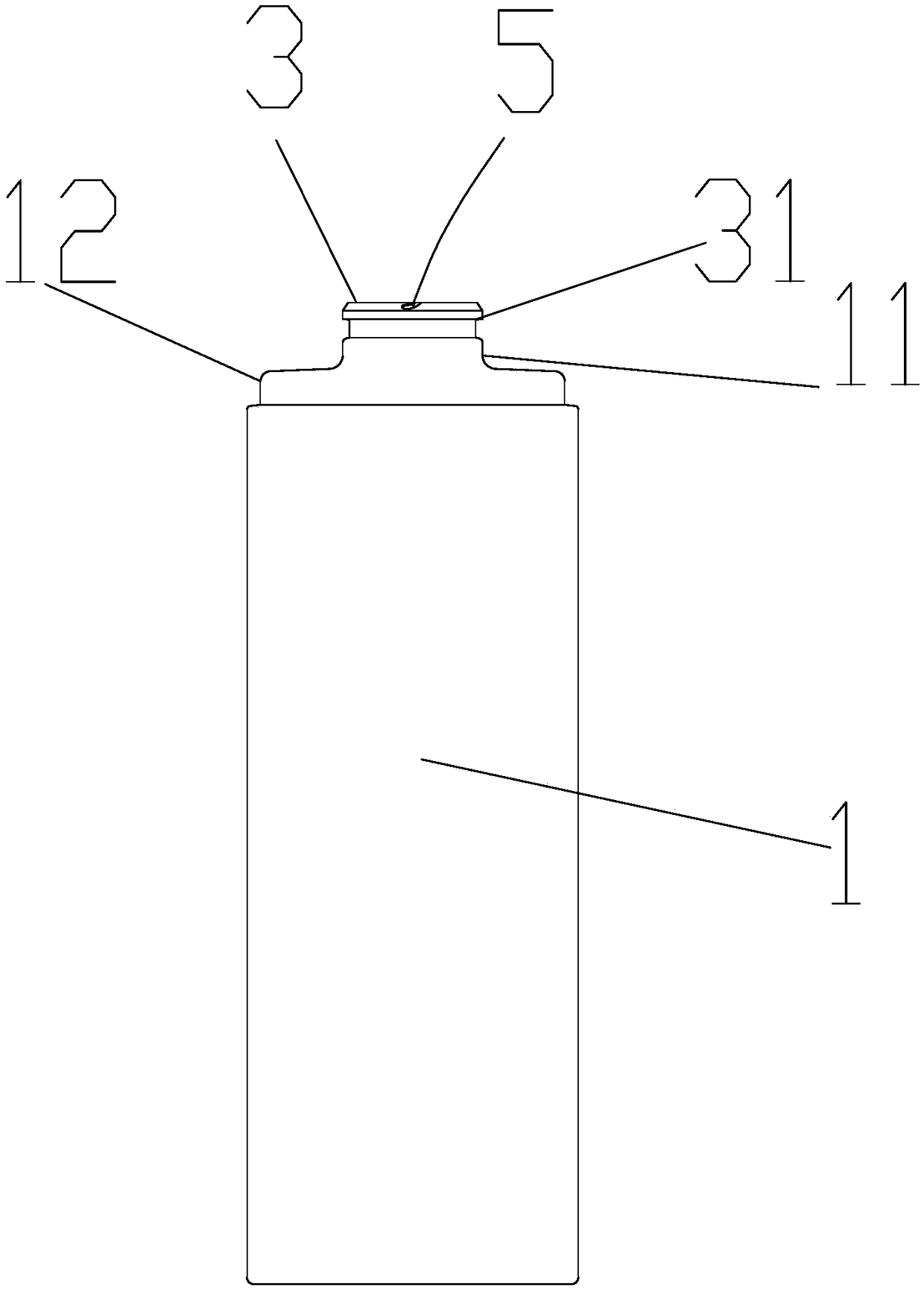Anti-falling bottle opening structure