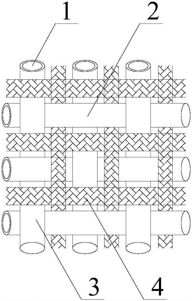 Internal viscous damper geotechnical cloth and method for structure reinforcement by cloth