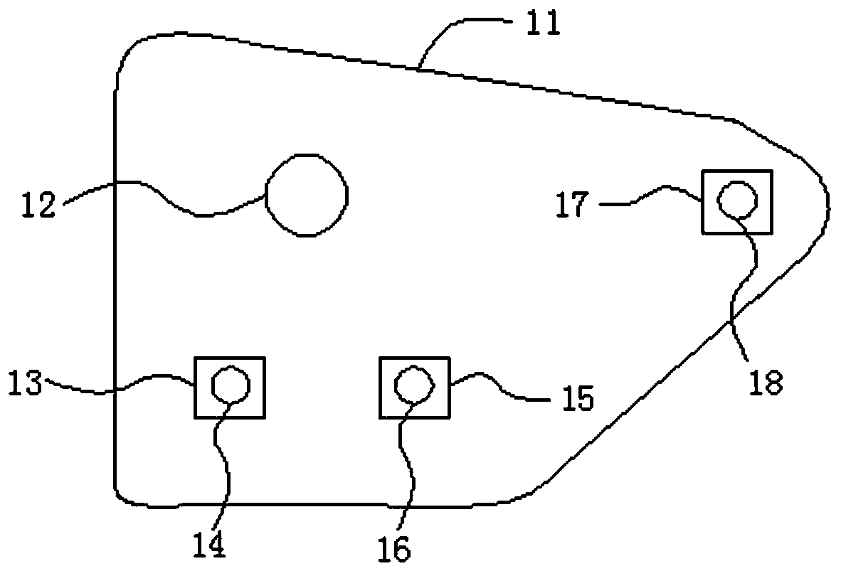 Positioning hole structure for fixed side tail lamp