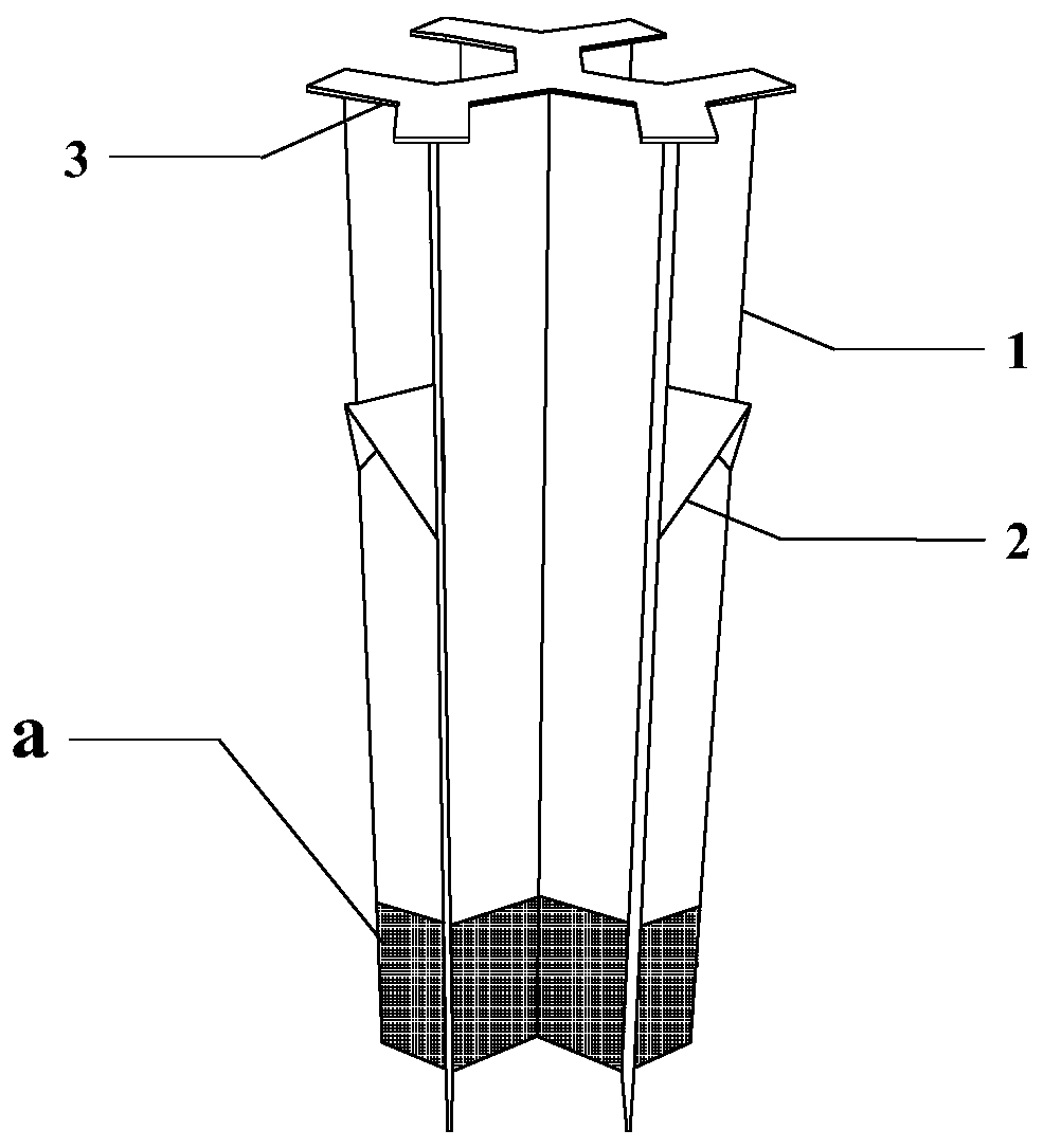 Snowflake type steel sheet pile and its processing method