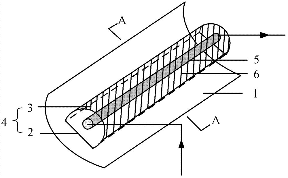 Parabolic slot type solar heat collection device
