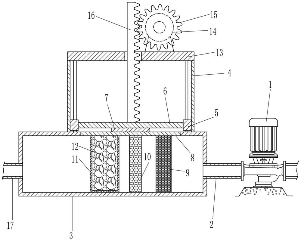 An air filter for liquid oxygen preparation