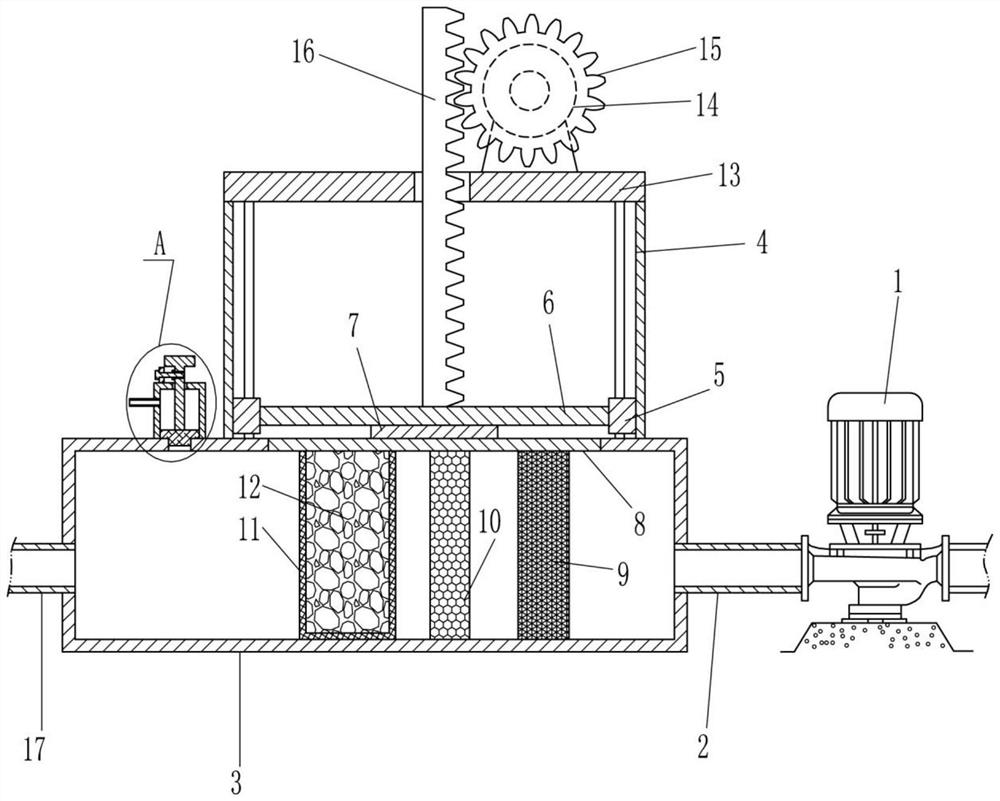 An air filter for liquid oxygen preparation