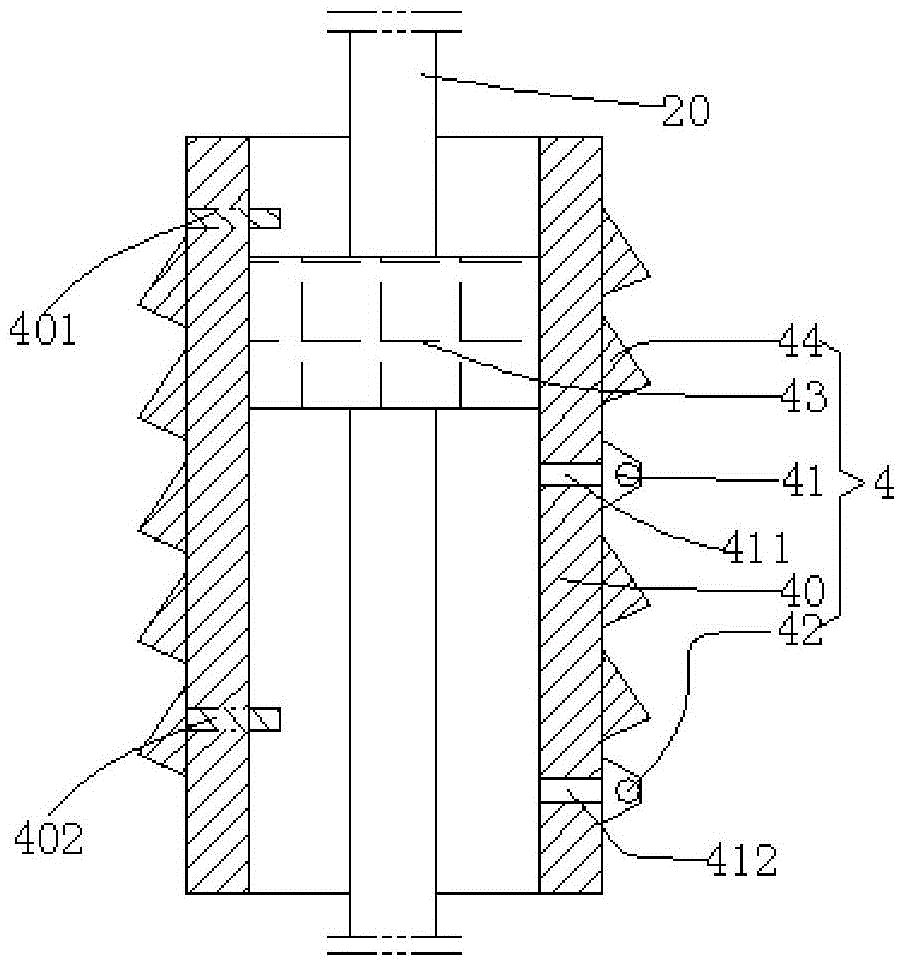 Flow distributing device, heavy oil viscosity decreasing exploitation system and extraction method thereof