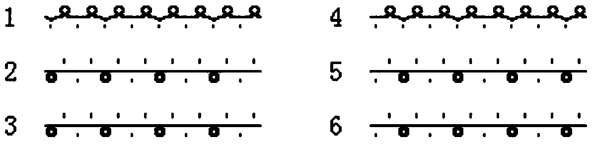 Dry double-sided knitted fabric of polyester filament and preparation method thereof