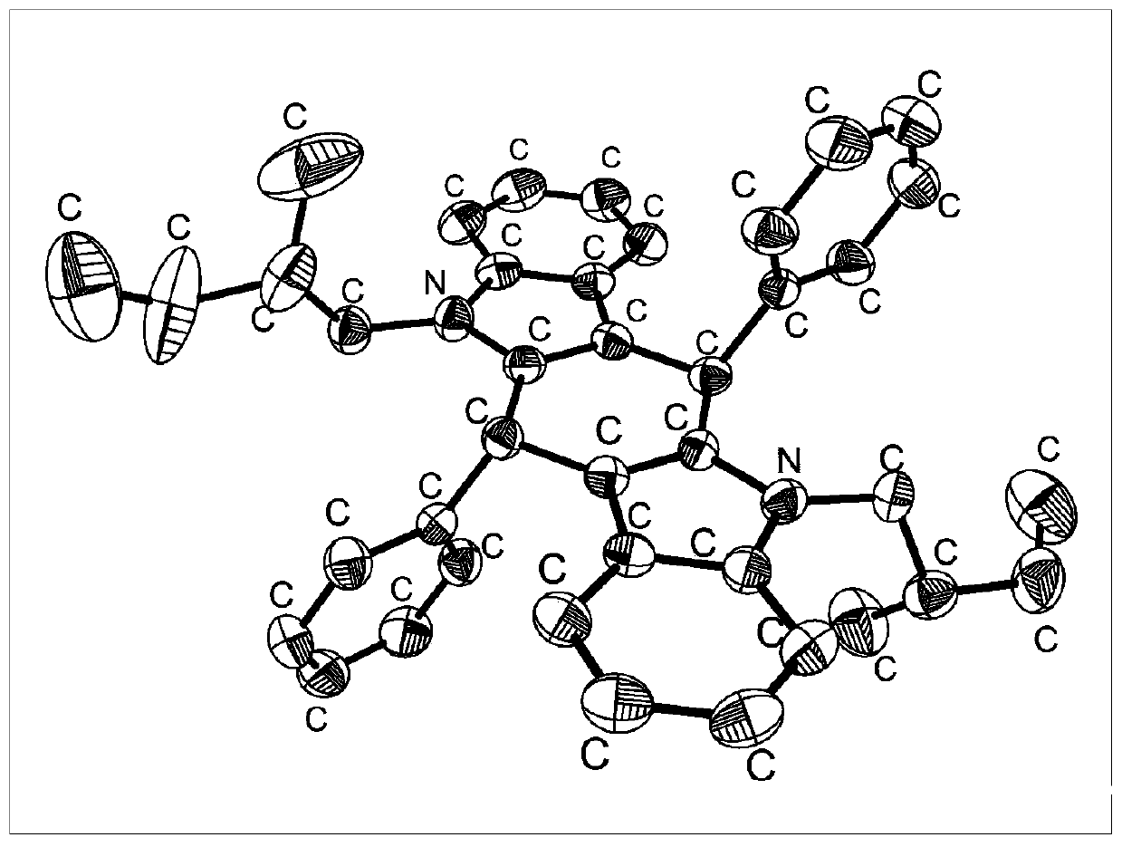 Material with long-service-life room-temperature phosphorescence phenomenon, preparation method and application