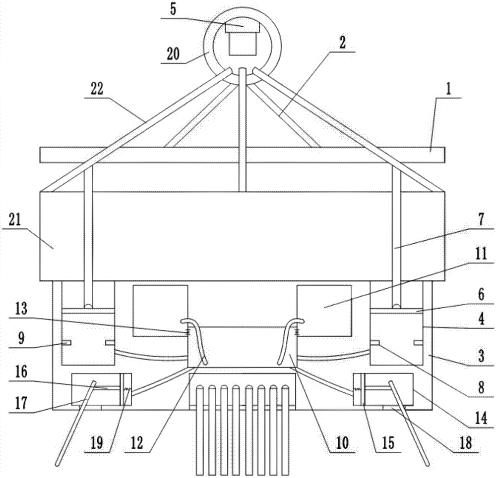 Deviation rectifying device for hoisting of large building components