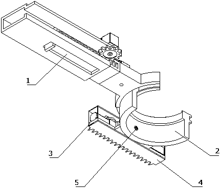 Green belt trimming device capable of crossing obstacle and implementation method