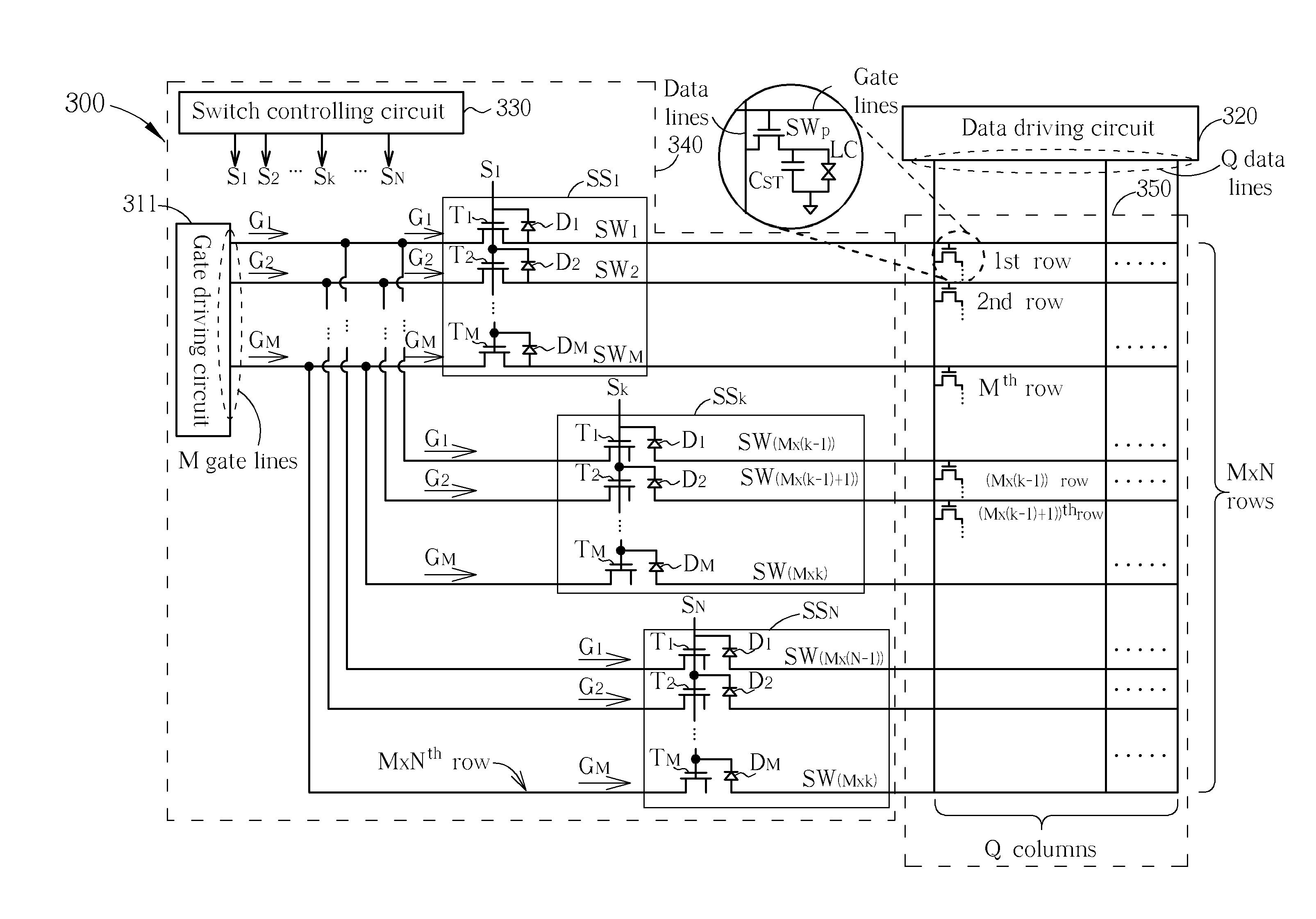 Gate driving module and LCD thereof