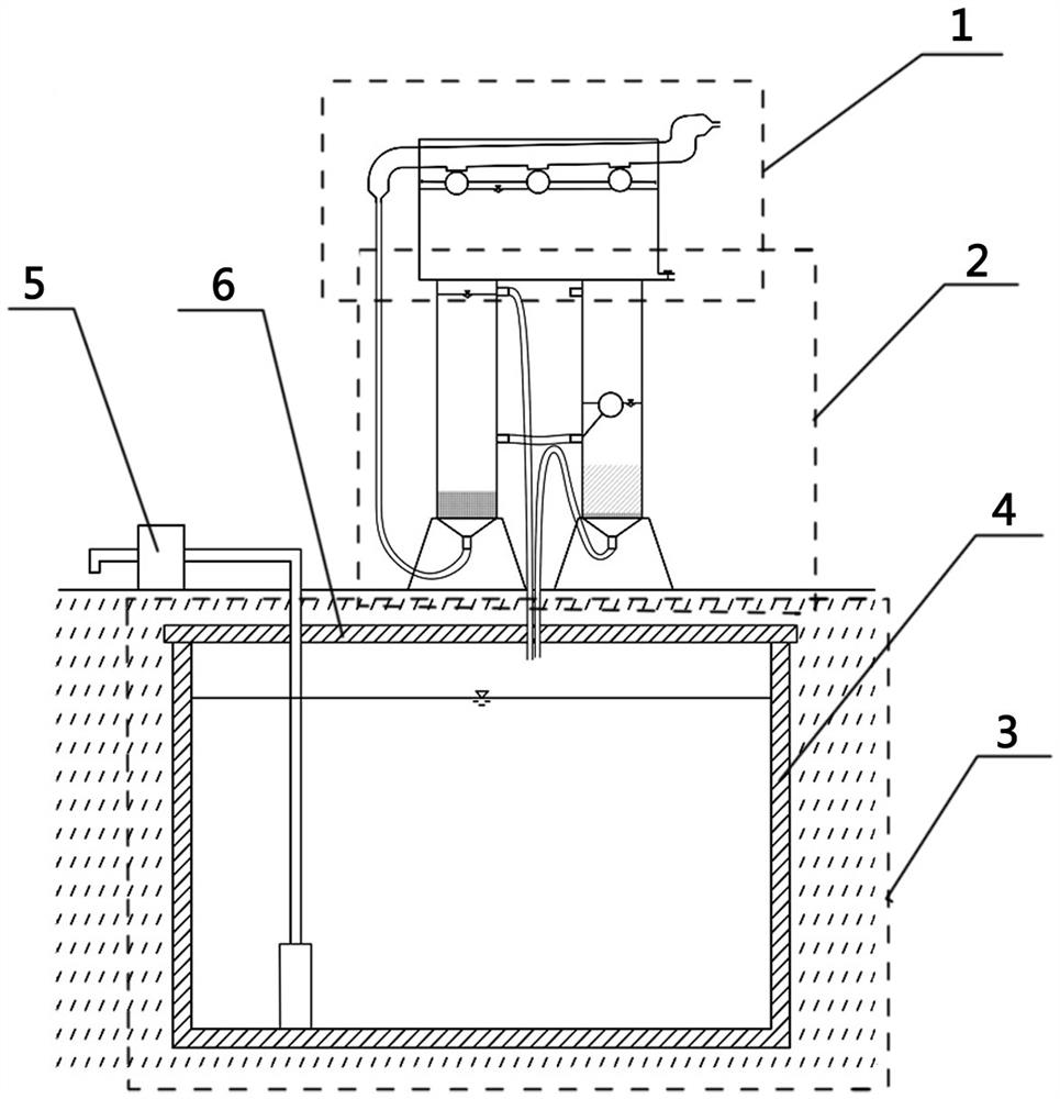 Single-family roof rainwater collection, first rain abandonment and water purification and conservation integrated device