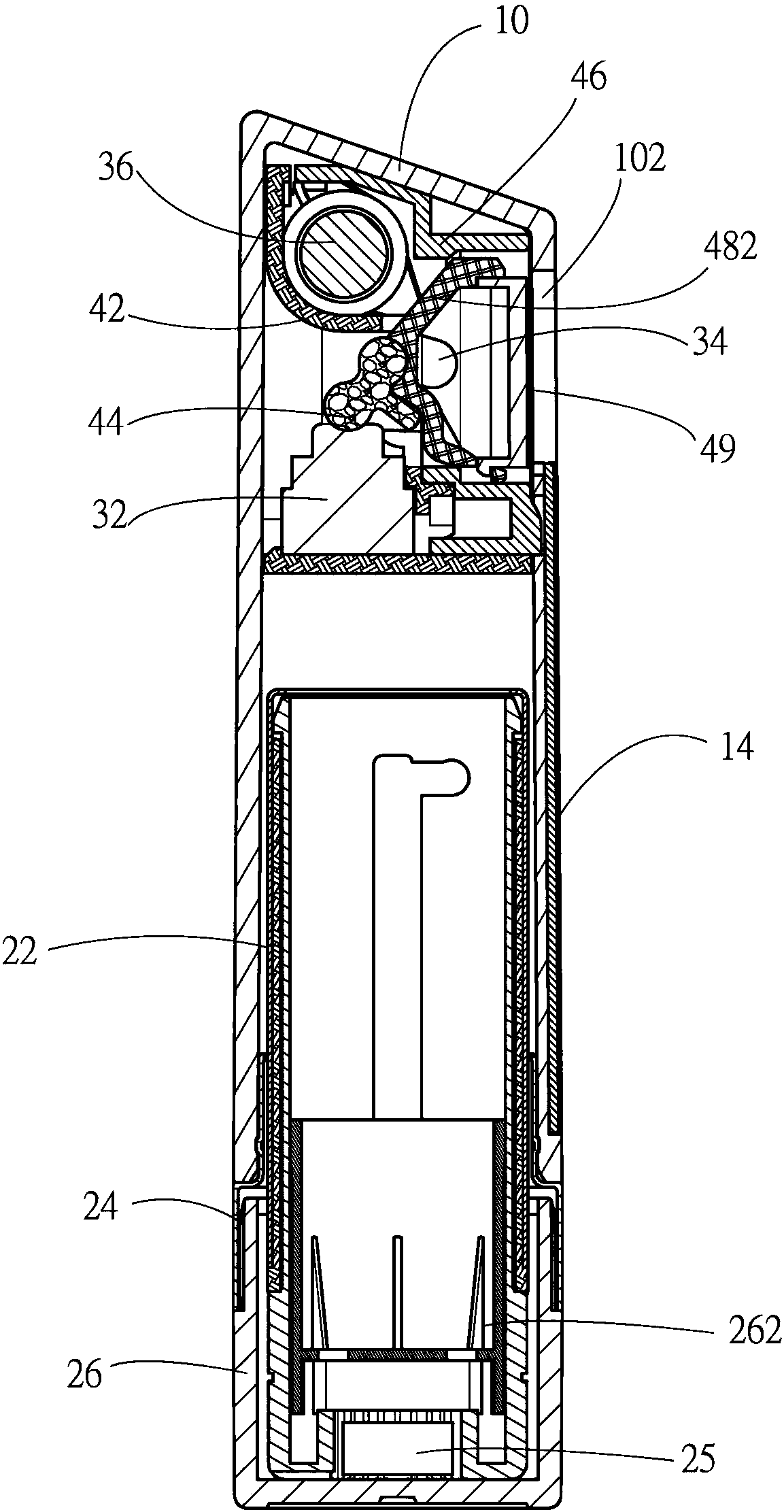 Cosmetic container with lighting function