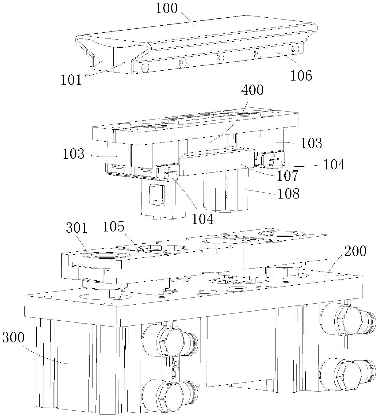 3D vacuum sliding fit method of flexible screen