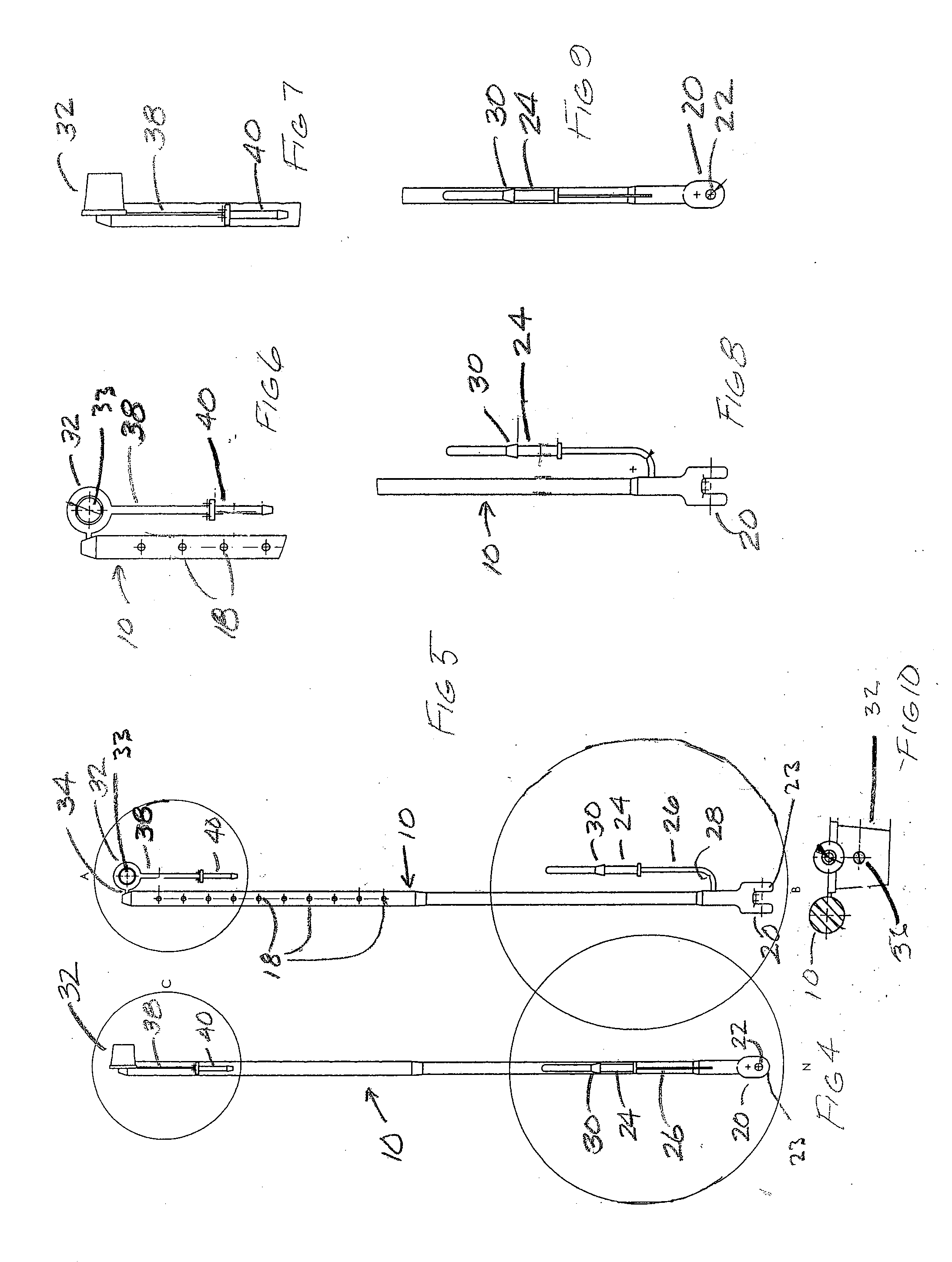 Air brake hose support