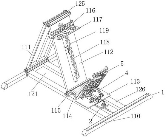 Lower limb strength training device with protection function for rehabilitation department