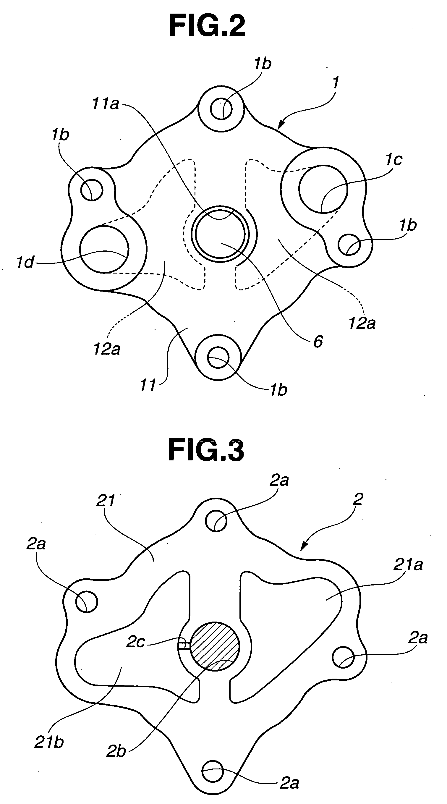 Tandem type trochoid pump and method of assembling the same