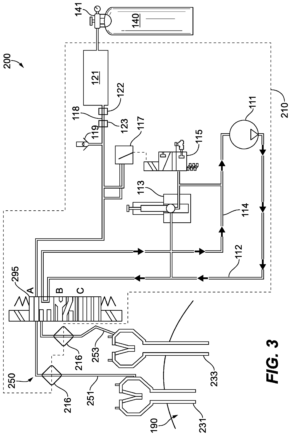 Smoke evacuation system for continuously removing gas from a body cavity
