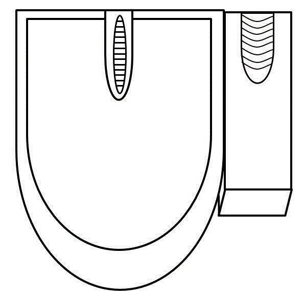 Computer mouse slider accessory conforming to ergonomics and using method thereof