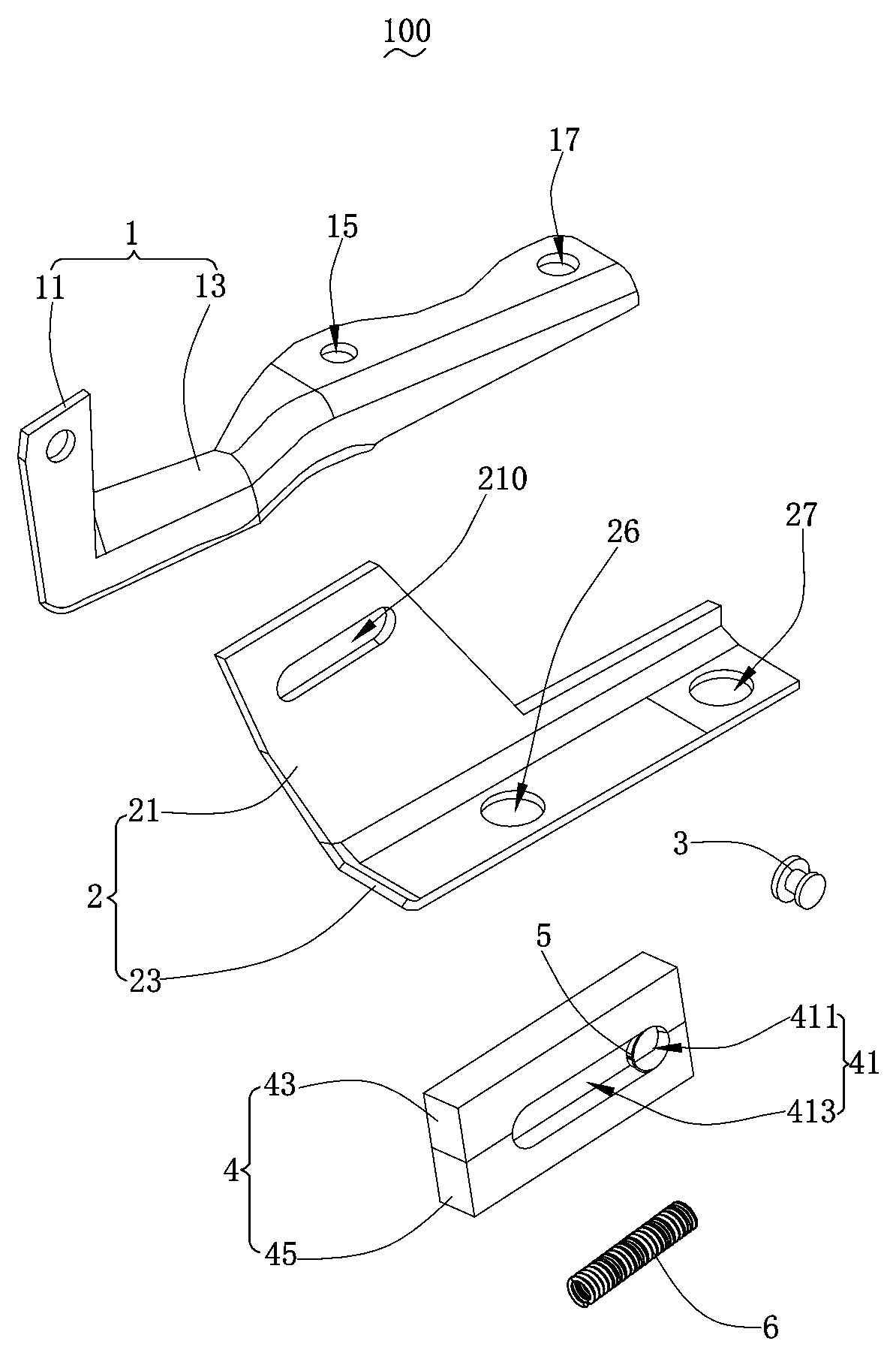 Automobile hinge structure and automobile adopting automobile hinge structure